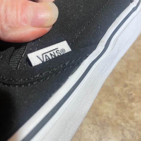 Vans Love You To Death Black and White Slip-On Sneakers - Picture 4 of 6